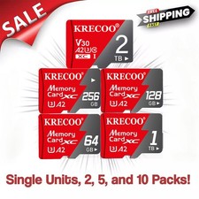 Micro SD Card High Speed Ultra 64G 128GB 256GB 1TB 2TB Class 10 TF Wholesale Lot picture