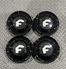 4pcs Black Floating Center Caps fits for Forgiato XL Rim Hubcap 7.2