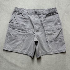 Croft & Barrow Shorts Mens 38 Gray Cotton Fishing Outdoors Hiking Cargo EUC picture