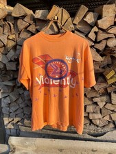 VTG 1994 Bjork Violently Happy Promo T-Shirt Orange Debut Era Single Stitch L-XL picture