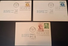 Lot of 7 Vintage 1940s & 50s U.S. FDCs U.S. Historical & Landmark Uncacheted picture