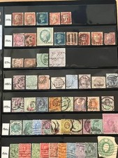 Great Britain 1850s-1950s Collection of Used in Stock Sheet 9X211S picture