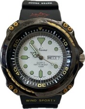 RARE Naina Specialty Watch Quartz Waterproof Resist 100M M/SEC Knots Wind Sporty picture
