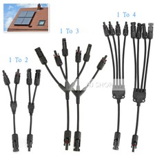 Solar Panel Y Branch Cable Connection Waterproof Adapter Connector Extension picture