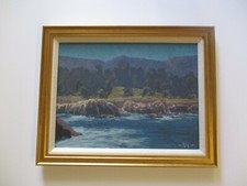 CALIFORNIA REY MATTHEW REYNOLDS AUTHENTIC OIL PAINTING CALIFORNIA LANDSCAPE picture