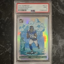 2021 Panini Donruss Downtown Saquon Barkley DT-6 PSA 9 New York Giants picture