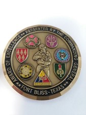 UNITED STATES ARMY FORT BLISS TEXAS Commanding General Challenge Coin picture