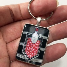 Vintage Chevy Monte Carlo Grill Emblem Chevrolet Crest Keychain Reproduction picture