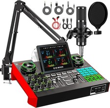 G10 Podcast Equipment Bundle with Audio Mixer & Mic for Streaming&Recording picture
