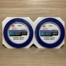Lot 2 NEW 3M Fine Line Vinyl Tape 471+ Indigo Blue 1/4 in x 36 yd Roll PN06405 picture
