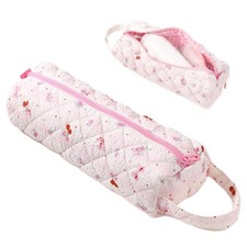 Portable Pink Hair Tools Travel Bag, Hair Tool Bag Quilted Cosmetics Toiletry Or picture