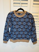 Anthropologie Current Air Sweater Blue Boho Pullover Women’s M picture