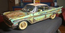 1961 DESOTO ADVENTURER 1/18 Diecast Custom Weathered Rusty BARN FIND picture