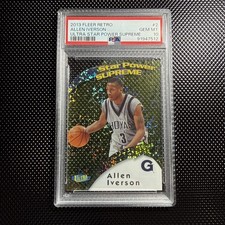 2013 Fleer Retro Allen Iverson Star Power Supreme #2 PSA 10  GEM MINT SSP GRAIL  picture