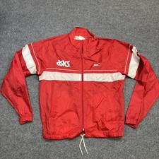 Vintage 1988-89 ASICS America’s Elden Race Windbreaker Full Zip Red Running picture