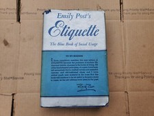 Vintage Emily Post's Etiquette- Complete New Edition 1940 - 1st Printing B7 picture