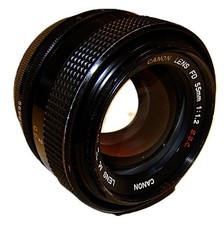 Vintage Canon FD 55mm 1.2  Prime Lens S.S.C.  Very Fine W/Front & Rear Caps picture