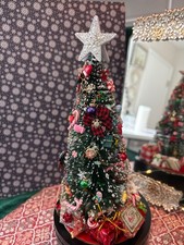 Artist OOAK Dollhouse Miniature 1:12 Scale Tree Christmas Holiday Decor/Gift picture