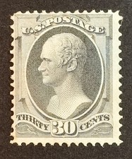 ZVA US Stamp # 154 Mint OG Very light Hinge CV $6,500 (144E1) picture