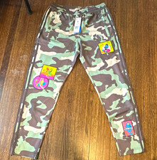 adidas Originals JS Track Pant Men's M Camo Multicolor Pockets H53372 picture