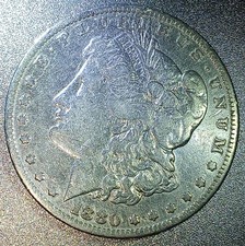 *1880-O Morgan Silver Dollar VF picture