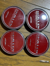 AME SHALLEN Red Aluminum Wheel Center Caps Set of 4 picture