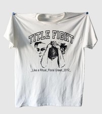 Collection Title Fight Music Band Floral Green White Shirt S to 5XL picture