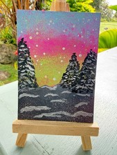 ACEO/ATC Original Acrylic Landscape Mini Painting 