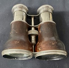 Antique 1900s Early French Binoculars Lemaire Paris Cycliste Field Glasses picture
