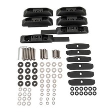 Rhino Rack RCP02-BK Set of 6 Universal Black Base Kit for Roof Rack Systems picture