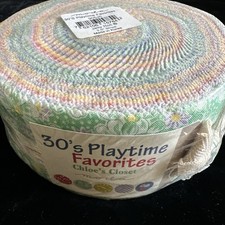 Moda 30's PLAYTIME Favorites Chloe's Closet JELLY ROLL 40 strips Quilt FABRIC picture