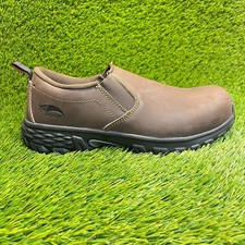 Avenger Flight Low Mens Size 10 Brown Black Alloy Toe Safety Work Slip-On Shoes picture