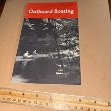 Vintage 1959 Outboard Boating Magazine Bayou Teche / Coast Guard Accident Report picture