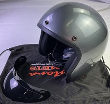 Daytona Unisex D.O.T. Daytona Cruiser Motorcycle Helmet-Gun Metal Grey-XS picture
