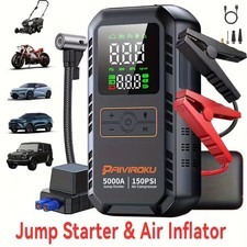 GOOLOO A7 Jump Starter with Air Compressor 6000A &160PSI 12V Car Battery 12-in-1 picture