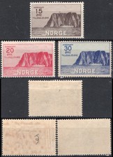 B5 Norway 1930 NK 181-83 MNH, Nordkapp I- The North Cape I, MI 408-10, SC B59-61 picture