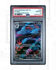 2023 Pokemon Obsidian Flames Gloom 198/197 Illustration Rare PSA 10 Gem Mint picture