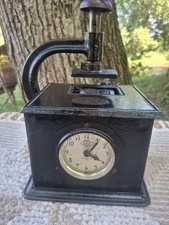 Ajax Time Stamp Machine Late 19th Century Early 20th. Works. picture