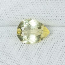 1.24 cts Amazing Fire Light Yellow Natural Beryl Pear From Brazil .... picture
