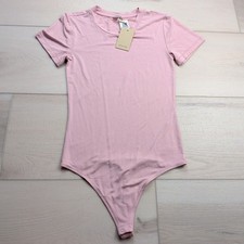 Wilfred Free Aritzia Baby Tee Bodysuit Womens XS Mauve Mousse Pink Short Sleeve picture