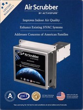 Aerus Air Scrubber Duct Mounted System (9960052) Ozone Free- New New picture