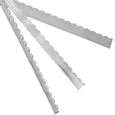 Scalloped Bezel Wire 999 Fine Silver Flat Strip (9 size variations) made in USA picture