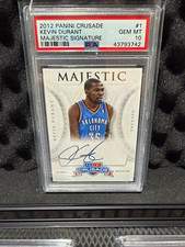 Panini 2012-13 Crusade Majestic Signatures #1 Kevin Durant PSA 10 Auto picture