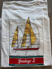 Vintage 1989-90 Steinlager 2 Whitbread Race T-Shirt XL Hanes Beefy-T USA picture