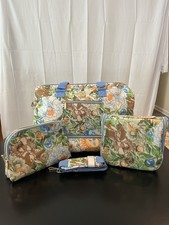 Lilly Pulitzer Travel Weekender, Cosmetics Hanging Case, Pouch, Bonus Pouch Set picture