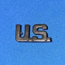 WWI WW1 US Army Officer Collar Insignia Pinback Bronze U.S. Military Original picture