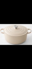 ~Le Creuset *NEW* 7.25Qt Signature Round Dutch Oven*Cast Iron*Brioche Color…. picture