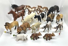 Schleich Large Animal Lot 17 Pieces Horses Cows Sheep Bears picture