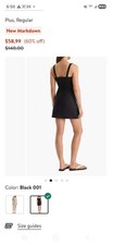 NWT Good American Cotton Mini Dress in Black BLACK  Size S picture