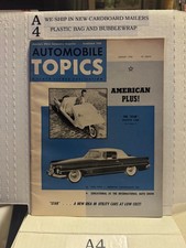 Vintage Automobile Topics Magazine August 1956 picture